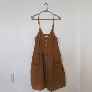 On the Road "ochre" summer dress - Medium